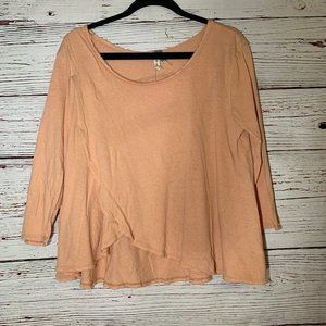Free People  We The Free salmon pink crop top P/S